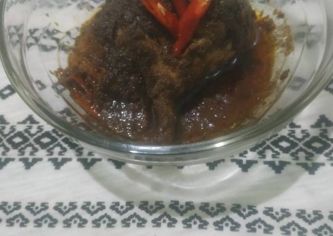 67. Rendang Ayam indofood tanpa santan