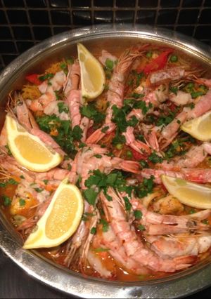 A picture of Seafood Paella.