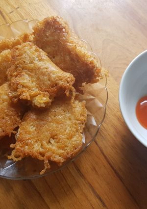 Hình của món Bún trứng chiên.