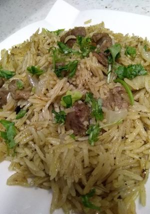 صورة لوصفة رز بلحمه