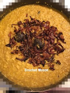 صورة لوصفة معدوس أو رز بالعدس
