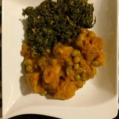 A picture of Stewed arrowroot and veggies.