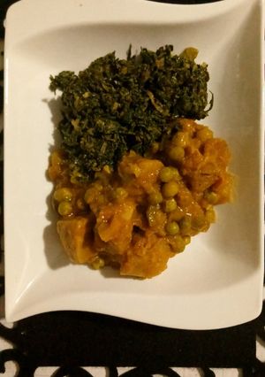 A picture of Stewed arrowroot and veggies.