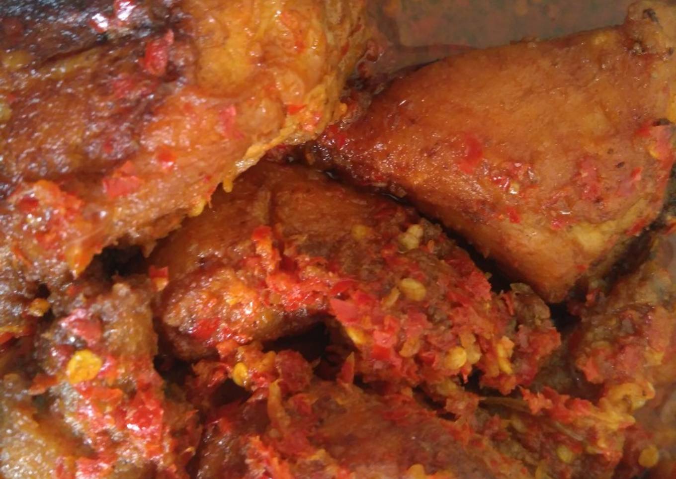 Ayam goreng balado khas padang