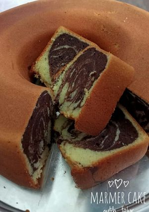 Foto resep Marmer cake putih telur