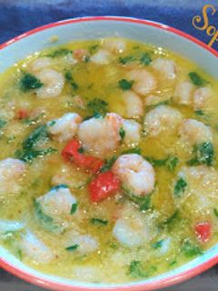 Una foto de Gambas al ajillo de mojeteo