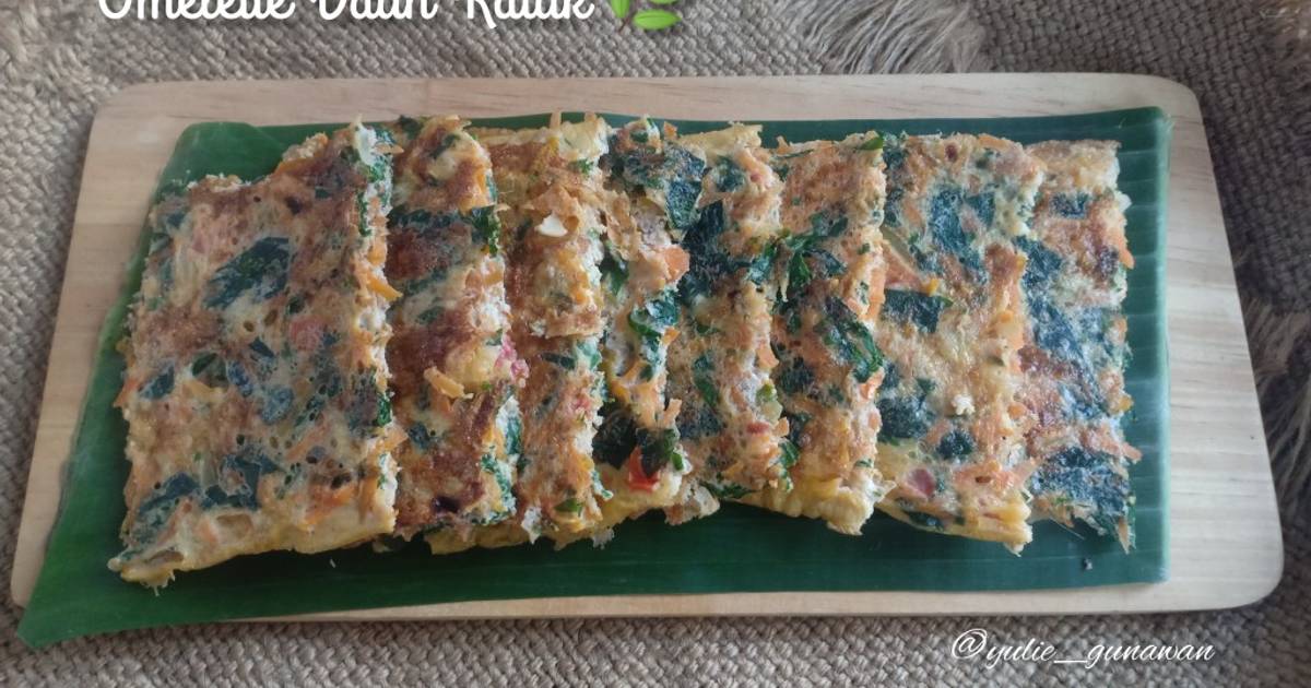 Resep Omelette Daun Katuk Oleh 🌷yulie Yuda Gunawan🌷 Cookpad