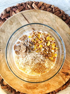 Una foto de Súper desayuno de avena anticolesterol