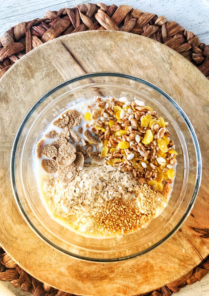 Una foto de Súper desayuno de avena anticolesterol