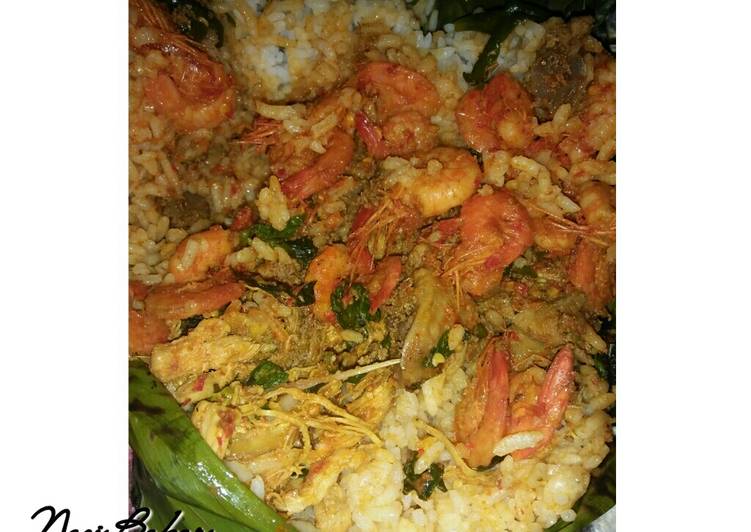 Nasi bakar KOMPLIT
