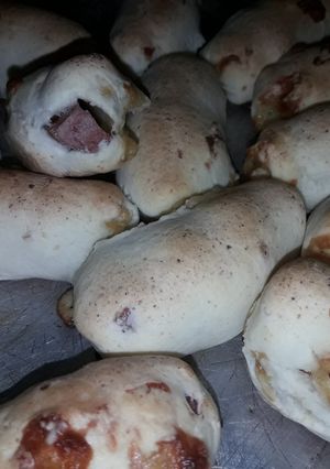 Una foto de Bastoncitos de almidón con salchicha