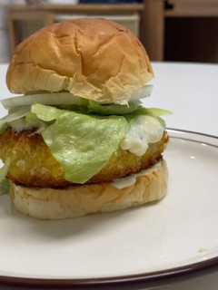 A picture of Wasabi Shrimp Burger.