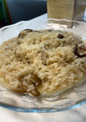 Una foto de Risotto de setas. Mambo cecotec