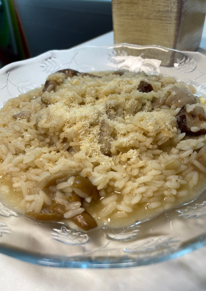Una foto de Risotto de setas. Mambo cecotec
