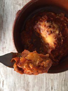 Una foto de Lasaña a la boloñesa SIN PASTA (genial para niños!)