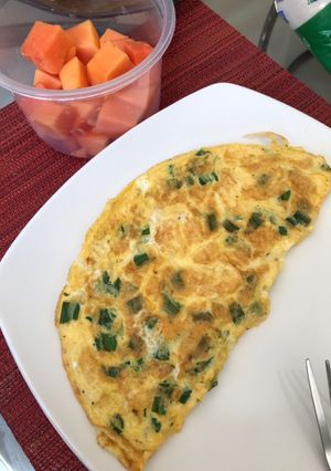 Una foto de Omelette de queso panela 🍳