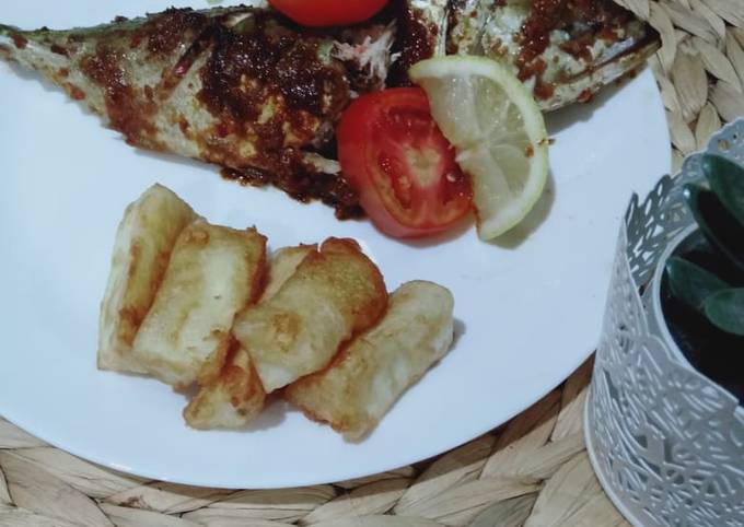 Ikan kembung bakar bumbu manis...π