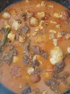 Foto resep Daging sapi dan telur bumbu bali