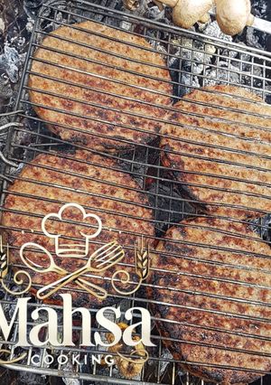عکسی از دستور چیزبرگر ذغالی