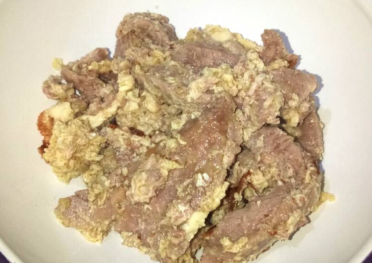 Daging Masak Putih Telur