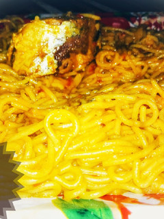 A picture of Sardine spaghetti.