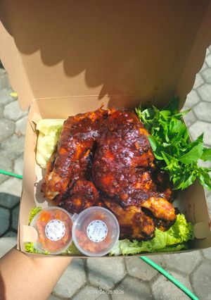 Foto resep Ayam panggang bumbu merah