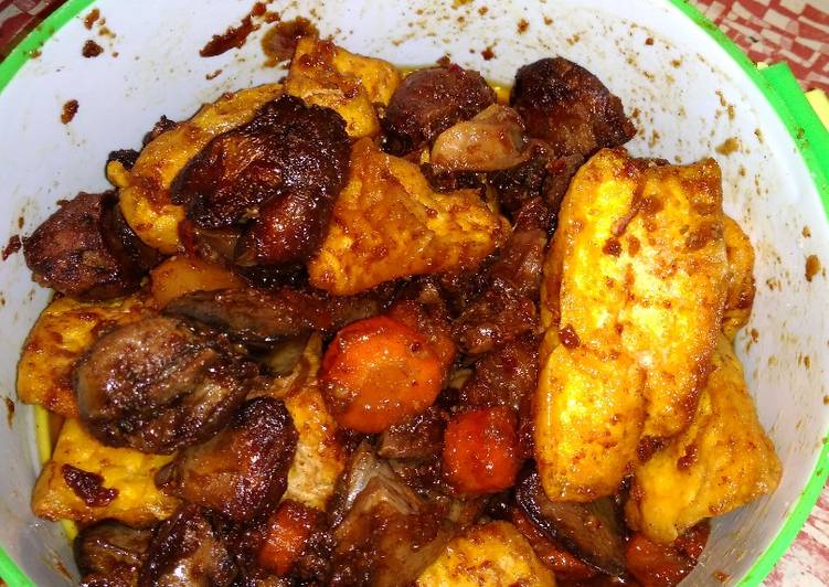 Langkah Mudah untuk Menyiapkan Resep (THA)  Tahu Hati Ampela, Menggugah Selera