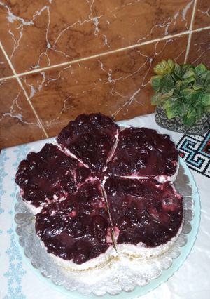 صورة لوصفة تشيز كيك الكرز 🍒
