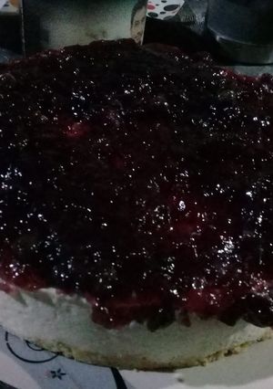 Una foto de "cheesecake" SIN HORNO