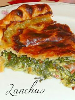 Una foto de Pastel de espinacas y bacon
