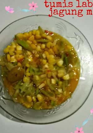 Foto resep Tumis labu siam dan jagung manis