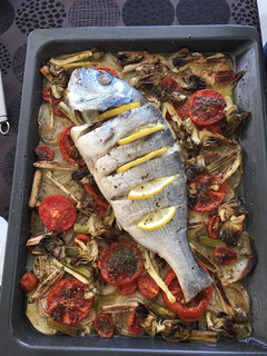 Foto principal de Dorada al horno con patatas