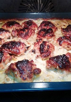 Foto de Frango com natas no forno