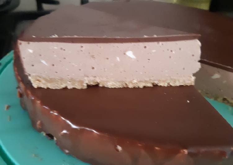 Pay de queso y chocolate abuelita