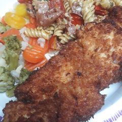A picture of Chicken Schnitzel.