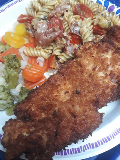 A picture of Chicken Schnitzel.
