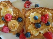 A picture of breakfast toast bread