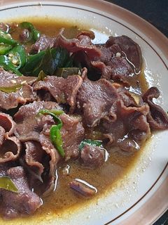 Foto resep Tumis lidah sapi cabai ijo