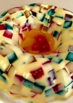 صورة لوصفة كريم كراميل بالفواكه