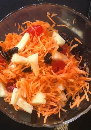 Una foto de 🥕 Ensalada de zanahorias dulce