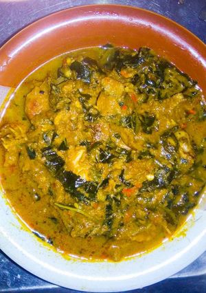 A picture of Ofe akwu.