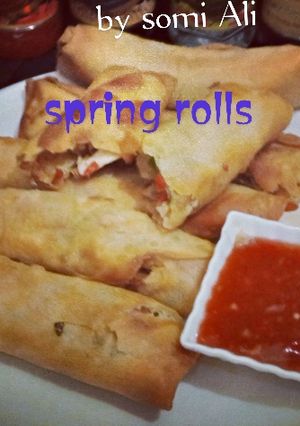 A picture of Spring rolls.
