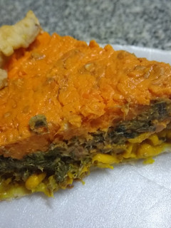 Una foto de Tarta tricolor