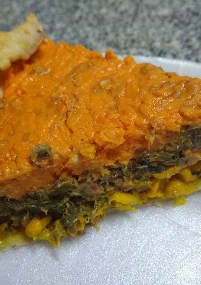 Una foto de Tarta tricolor