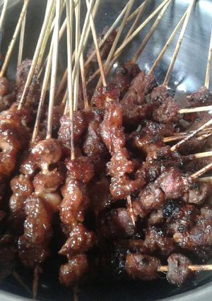 Foto resep Sate kambing bumbu kacang