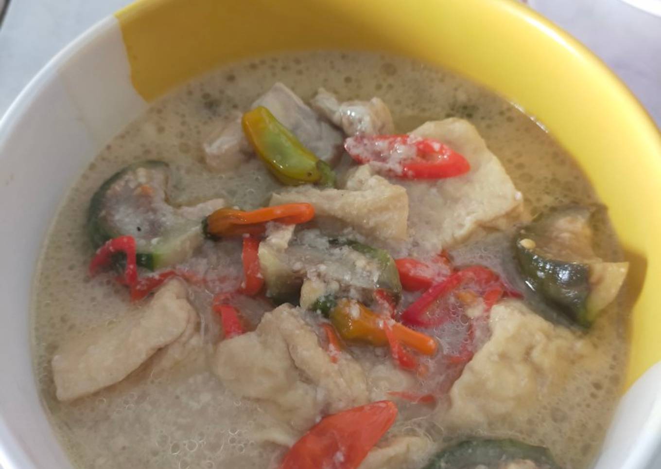 Lodeh tahu tempe terong