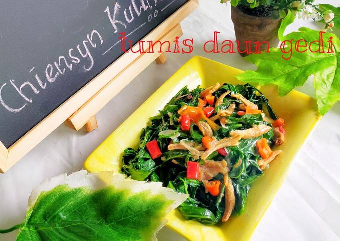 Resep Tumis Daun Gedi Oleh Chiensyn Kuliner Cookpad