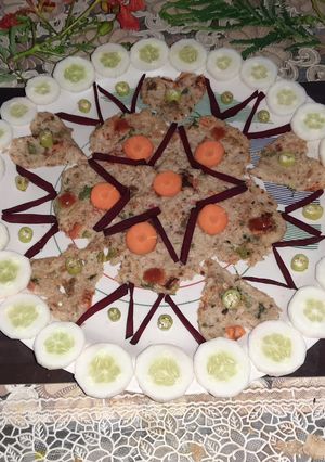 A picture of Vegetable oats chilla.