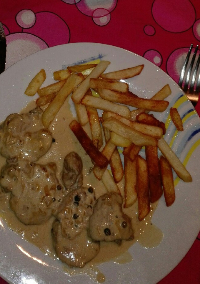Una foto de Solomillo de cerdo a la pimienta