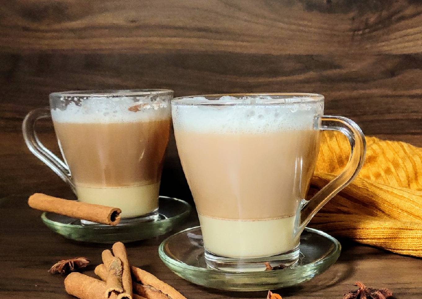 Biryani chai, layered tea with spices